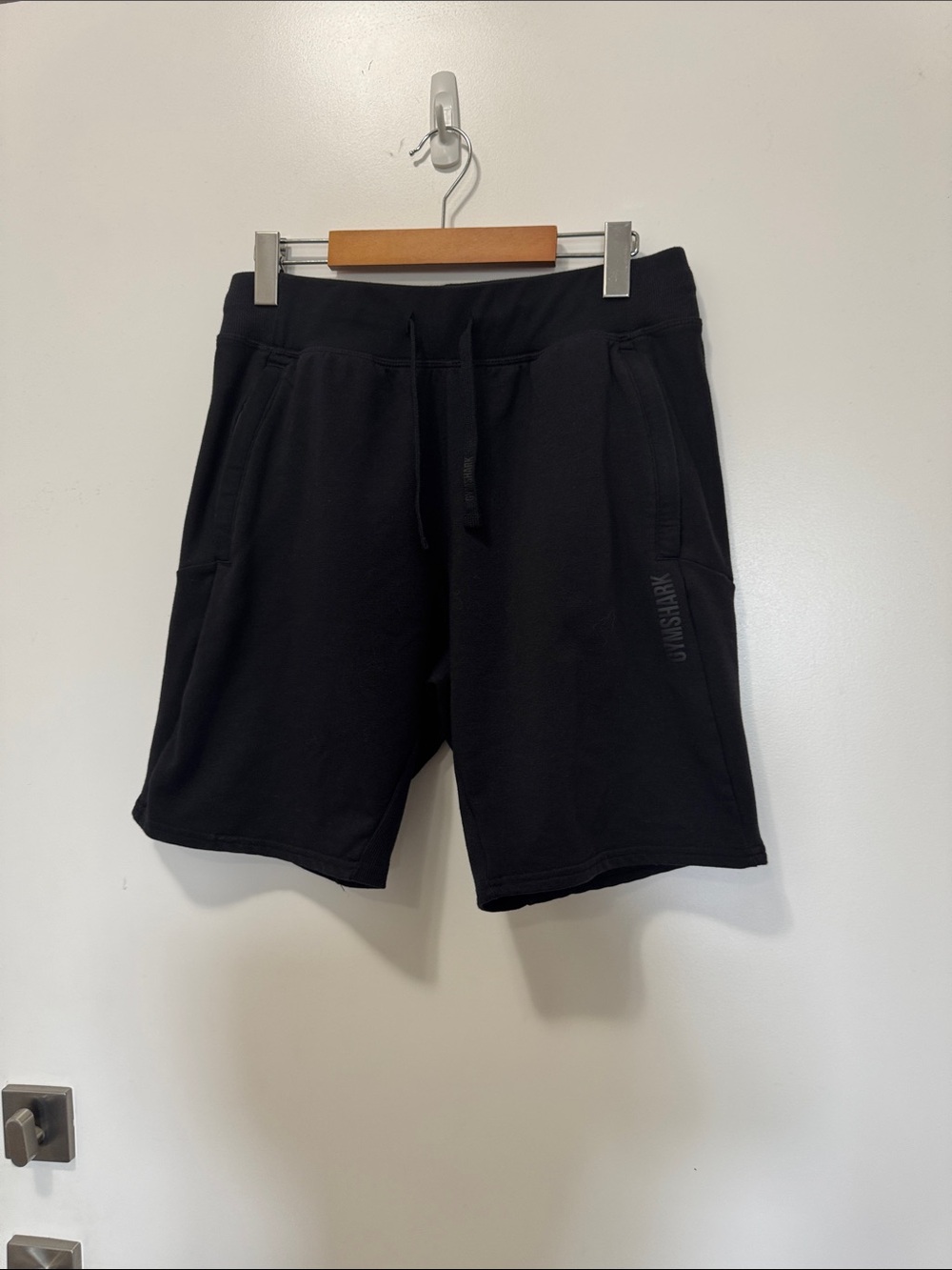 Gymshark Black Athletic Drawstring Shorts - small